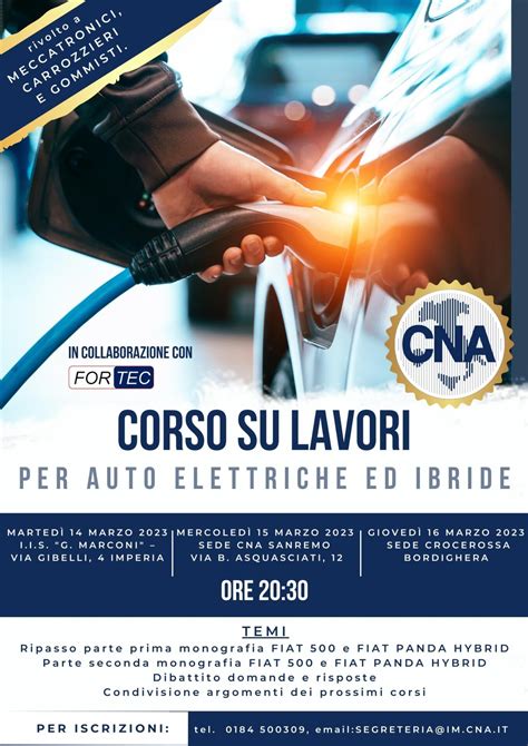 Il Corso Su Lavori Per Auto Elettriche Ed Ibride Prima La Riviera