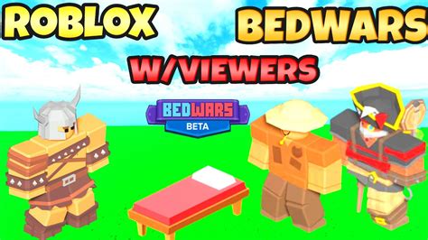 Roblox Bedwars Custom With Viewers Roblox Live Stream Come Join