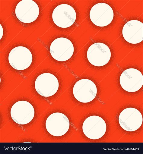 Polka Dot Seamless Pattern For Retro Fabric With Vector Image