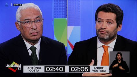 Visão Debate Legislativas António Costa Diz Que Ventura Abandonou At