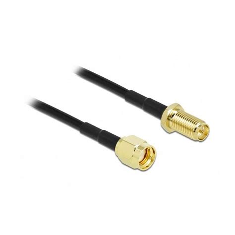 M Delock Koaxial Antennenkabel Lmr Rp Sma Stecker Auf Rp Sma