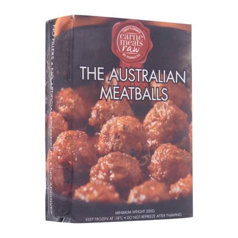 Carne Meats Raw Wagyu Beef Meatballs Frozen 1kg