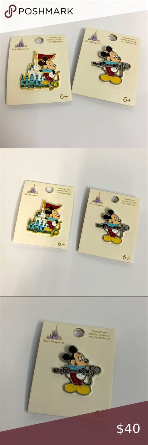 (2) Walt Disney World Anniversary pins