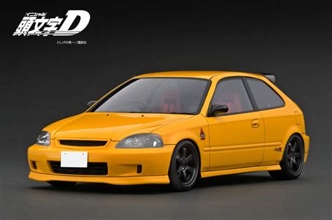 INITIAL D Honda CIVIC (EK9) Type R Yellow | HLJ.com