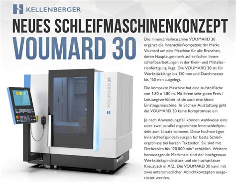 Messe Emo Hannover Neuvorstellung Der Voumard Intermach