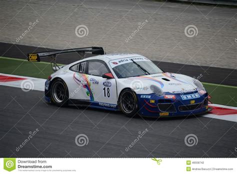 Italian Gt Championship Porsche 997 Gt3 At Monza Editorial Photography