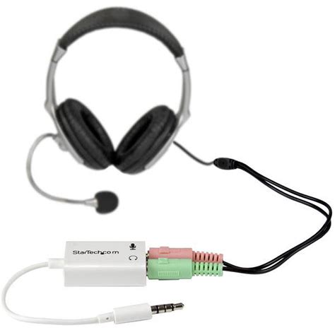 Startech Adaptateur Pour Casque Avec Prises Couteur Et Micro