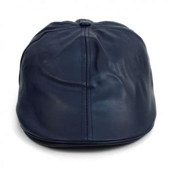 Men's Leather Fall/ Winter Ivy Cap - Navy - CY18773SE3E