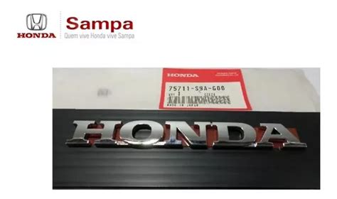 Emblema Honda Tampa Traseira Original Honda Fit Cr V