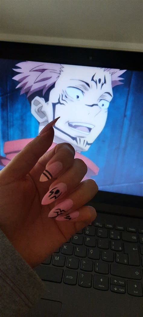 Sukuna Em Ideias Para Unhas Unhas Bonitas Unhas De Anime