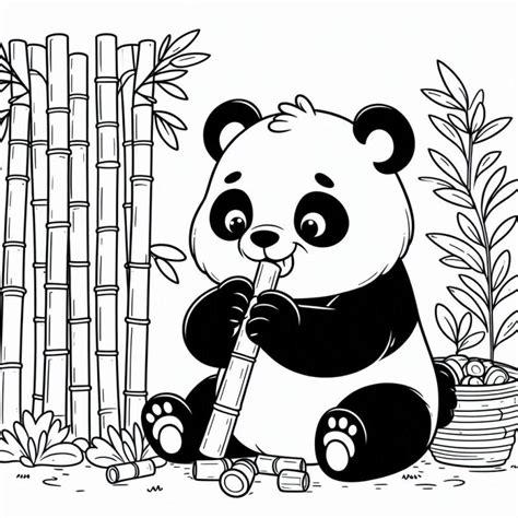 Desenho Simples de Panda para Colorir Grátis Explore o universo das