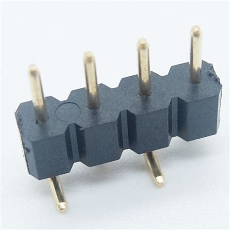 P Mm Machined Male Pin Header H Mm Round Pin Vertical Surface