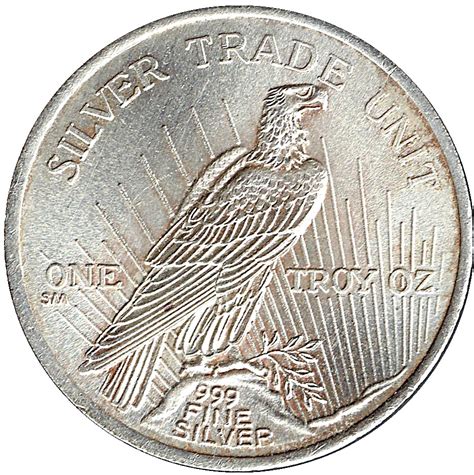 1 Oz Silver Liberty Dollar Silver Trade Unit United States Numista