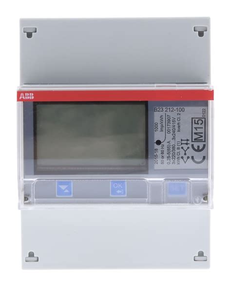 2cma100166r1000 B23 212 100 Abb Abb 3 Phase Lcd Energy Meter Type