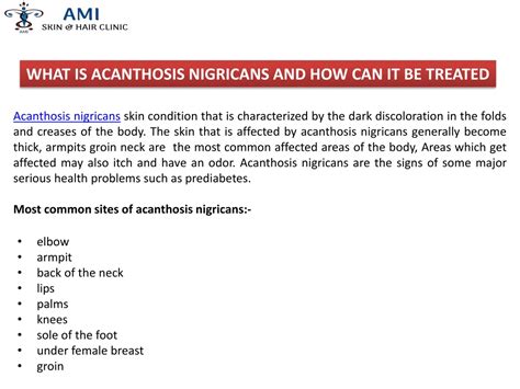 Ppt What Is Acanthosis Nigricans And How Can It Be Treated Powerpoint