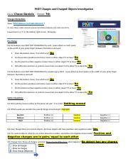 Understanding Charge Interactions Investigating Phet Balloons Course