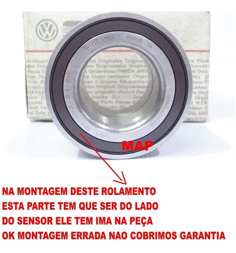 Rolamento Roda Dianteira Gol Saveiro Voyage G5 G6 C Abs R 161 25 Em