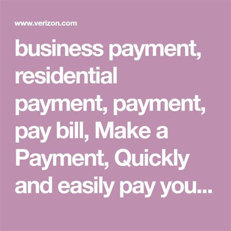 Business Payment Residential Payment Payment Pay Bill Make A