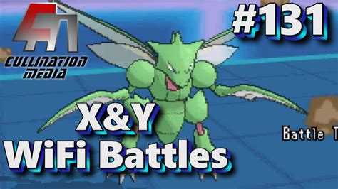 Pokemon X And Y Wifi Battle Live 131 Rock Steady Scyther Youtube