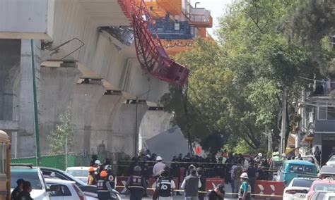 Incidente en la construcción del tren interurbano México Toluca Caída