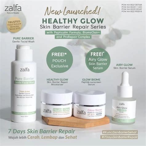 Jual Zalfa Healthy Glow Skin Barrier Repair Series Shopee Indonesia