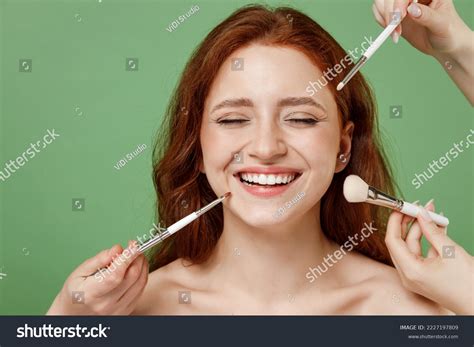 Beautiful Laughing Half Naked Topless Redhead Stock Photo 2227197809 Shutterstock
