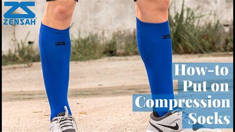 How To Put On Compression Socks Youtube