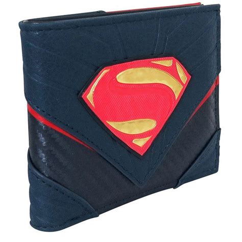 Superman Logo Carbon Fiber Men S Bi Fold Wallet Superman Logo