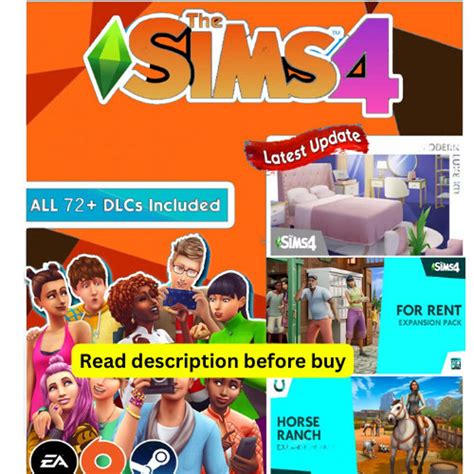 The Sims 4 Complete Collection All 72 Dlc Expansions Packs Etsy Australia