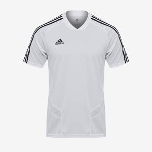 Adidas Tiro 19 Training Jersey White Black Mens Football Teamwear