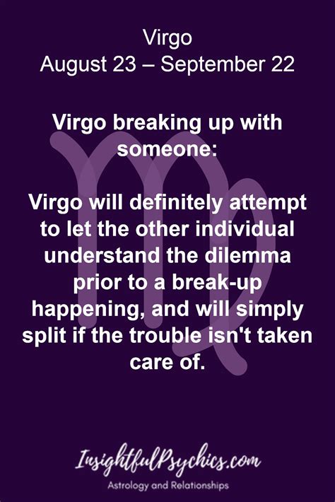 Virgo Breaking Up With Someone Virgo Will Definitely Attempt To Let