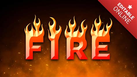 Fire Font Style | Text Effect Generator