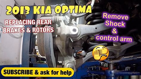 How To Replace Rear Brakes Rotors On Kia Optima Youtube