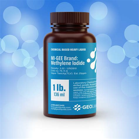 Mi Gee Brand Methylene Iodide Diiodomethane Geoliquids