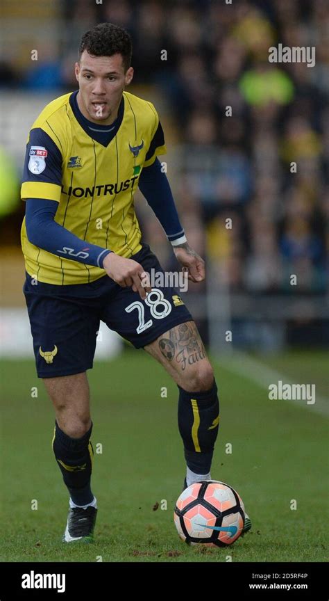 oxford uniteds marvin johnson stock photo alamy