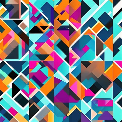 Premium AI Image | Minimalist geometric pattern wallpaper