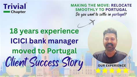 Years Experience Icici Bank Manager Moved To Portugal Client