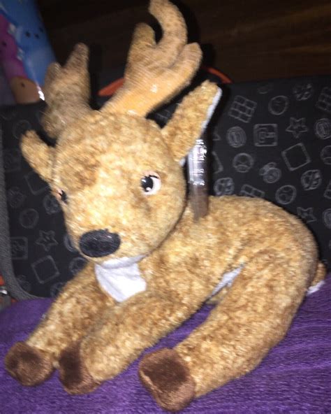 Ty Beanie Baby Roxie The Reindeer Black Nose With Tag Protector