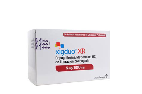 Xigduo XR 5 1000 mg Caja Con 56 Tabletas Recubiertas De Liberación