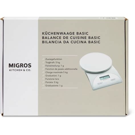 Elektronische Küchenwaage Migros