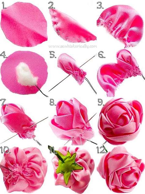 10 Ways To Make Diy Fabric Flowers Sew Historically