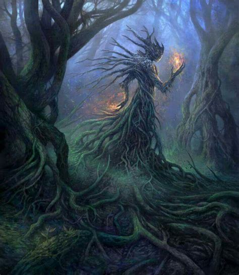 Tree Person Fantasy Creatures Fantasy Art Fantasy Artwork