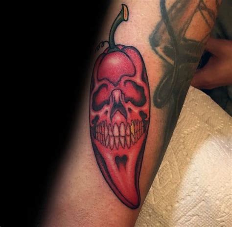 Pepper Tattoo Ideas For Men Spicy Designs