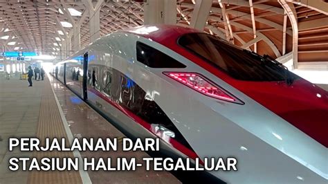 Jajal Kereta Cepat Jakarta Bandung Dari Stasiun Halim Stasiun