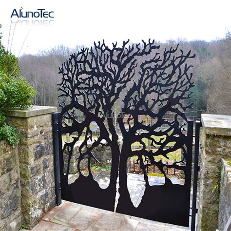 Alunotec Aluminium Alloy Cnc Laser Cut Metal Screens Outdoor Panel Fencing Decorative Garden