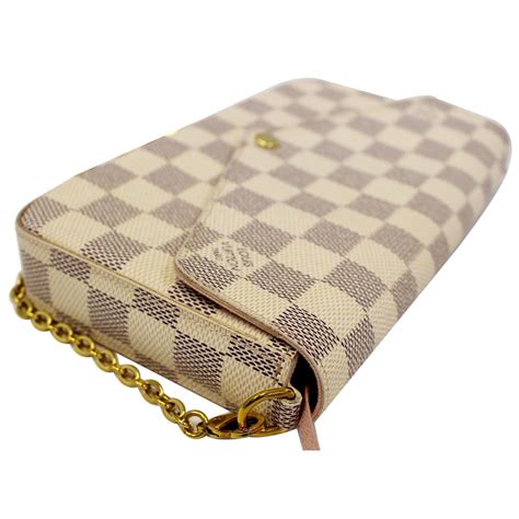 Louis Vuitton Pochette Felicie Damier Azur Crossbody Bag White Us