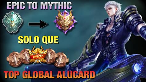 HOW TO RANK UP TO MYTHIC USING ALUCARD TOP GLOBAL ALUCARD EPIC