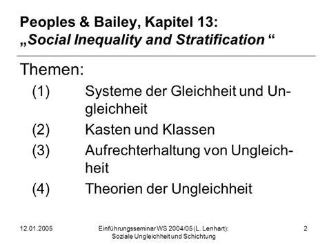 Sitzung Soziale Ungleichheit Und Schichtung Ppt Video Online