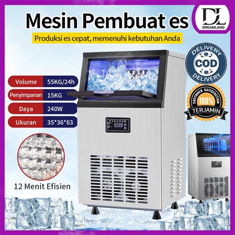 Jual Mesin Es Cube Pembuat Es Batu Cepat Mesin Pembuat Es Kg Per