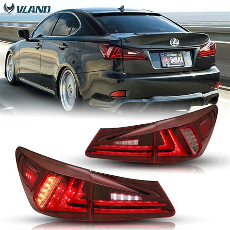 Pair Led Tail Lights Red Rear Lamps For Lexus Is Is Ebay